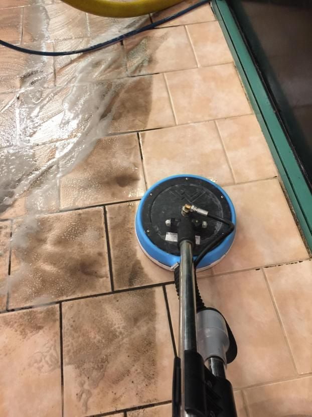 Deep cleaning tile and seal